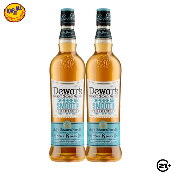 Twin Dewar's Caribbean Smooth 8 YO Blended Scotch Whisky 750ml - 2 Bottles