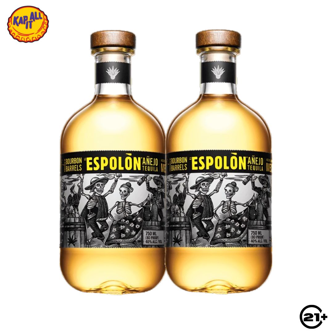 Twin Espolon Tequila Anejo 750ml - 2 Bottles