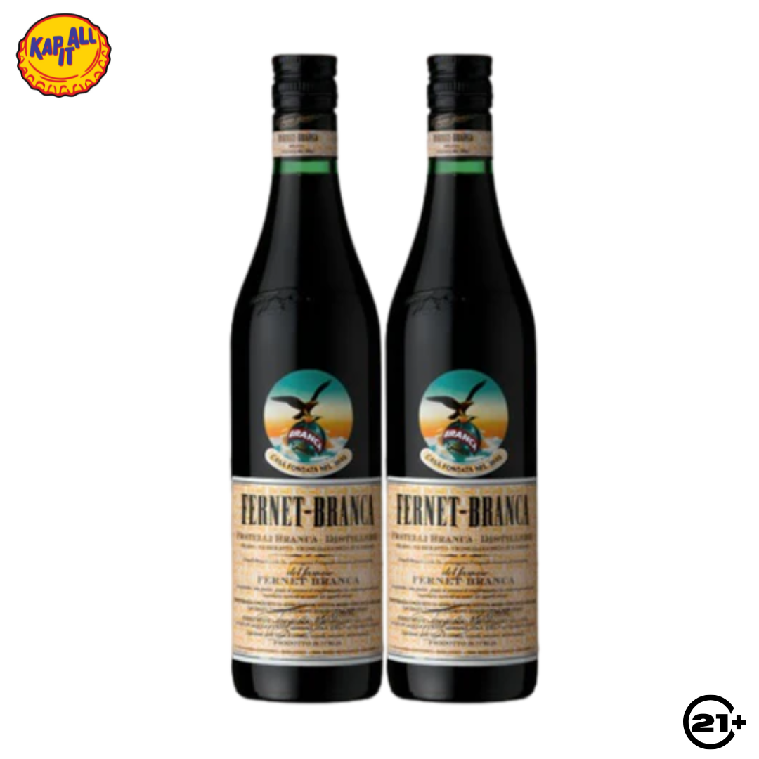 Twin Fernet Branca Liqueur 700ml - 2 Bottles