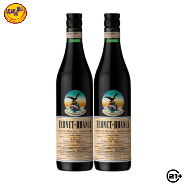 Twin Fernet Branca Liqueur 700ml - 2 Bottles