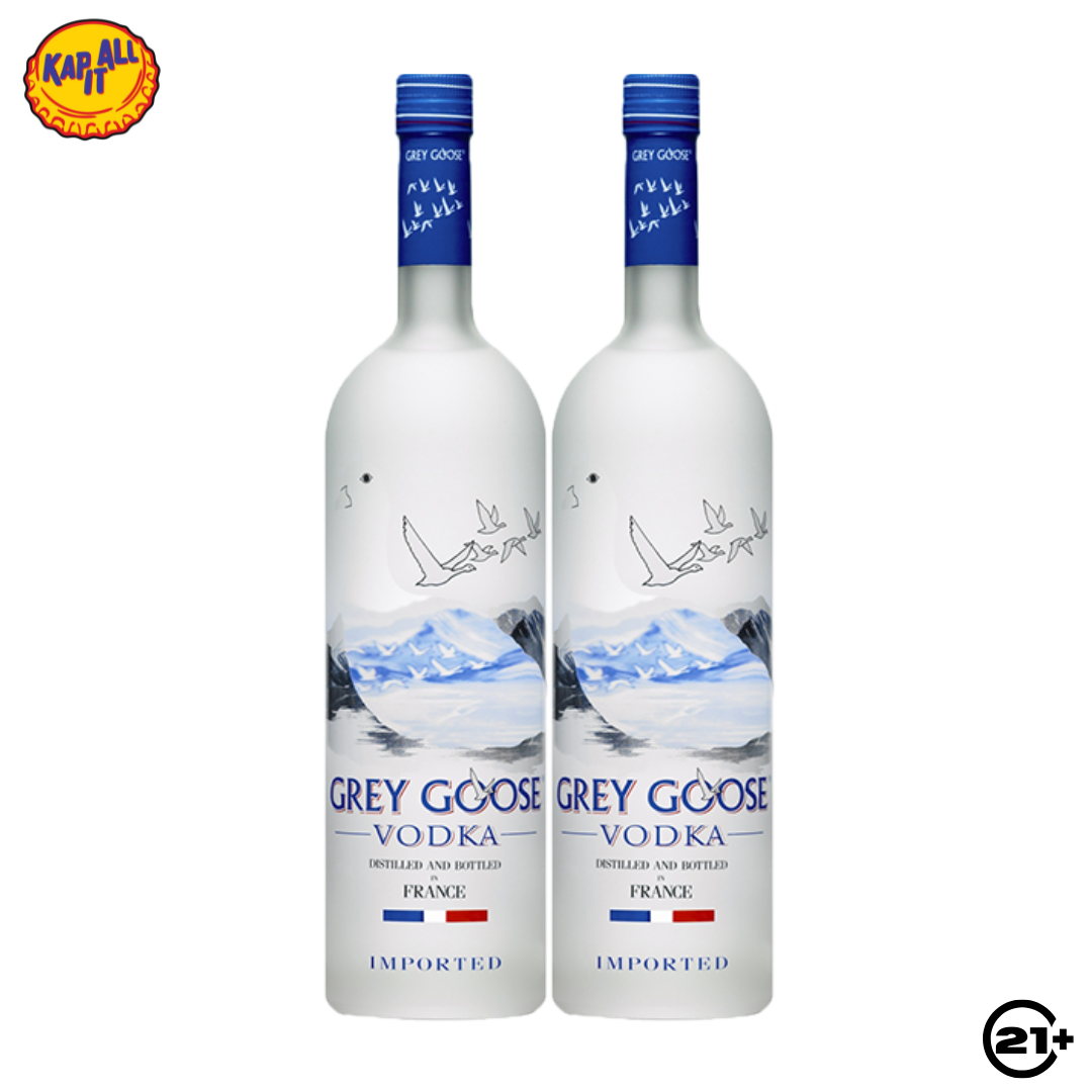 Twin Grey Goose Vodka Original 750ml - 2 Bottles