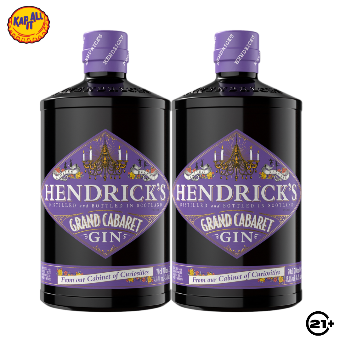 Twin Hendrick's Grand Cabaret Gin 700ml - 2 Bottles