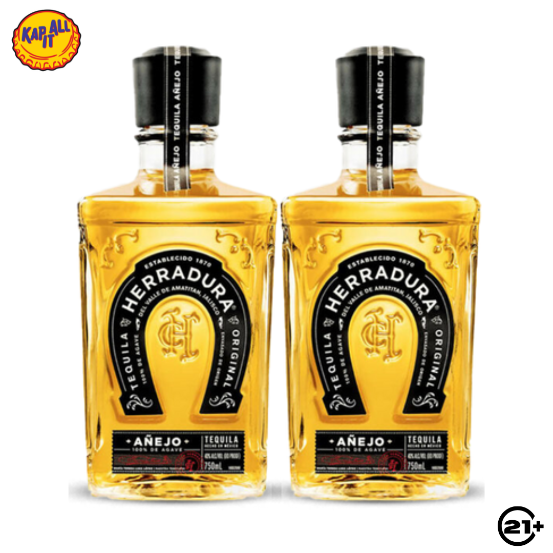 Twin Herradura Tequila Anejo 750ml - 2 Bottles