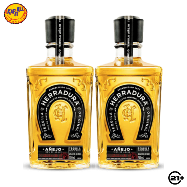 Twin Herradura Tequila Anejo 750ml - 2 Bottles