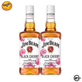 Twin Jim Beam Black Cherry Bourbon Whiskey 700ml - 2 Bottles