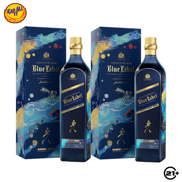Twin Johnnie Walker Blue Label Year of The Rabit Angel Chen Edition 700ml - 2 Bottles