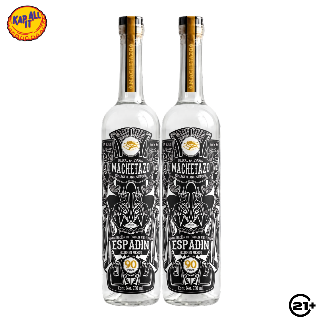Twin Machetazo Espadin Mezcal Tequila 700ml - 2 Bottles