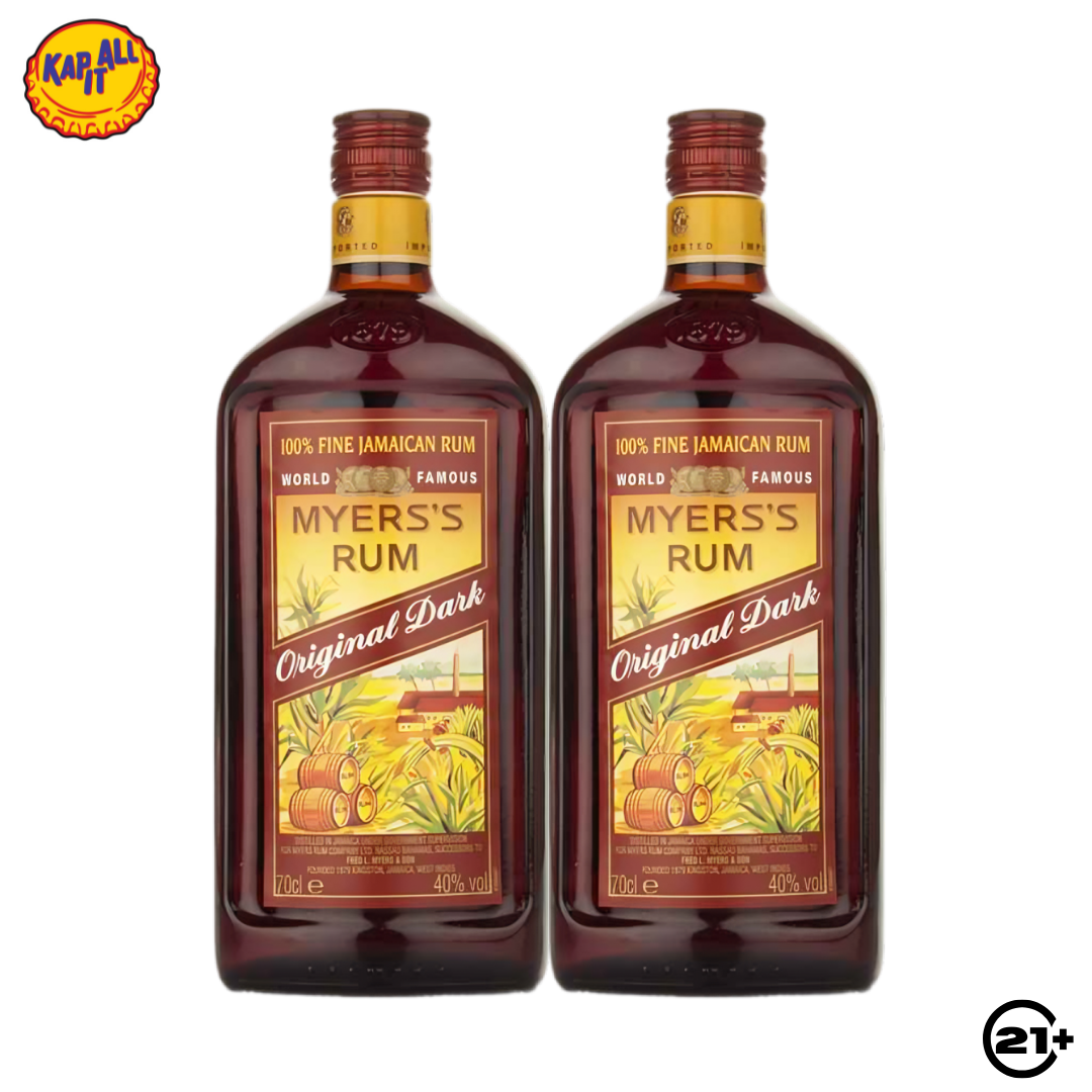 Twin Myers's Rum Original Dark 750ml - 2 Bottles