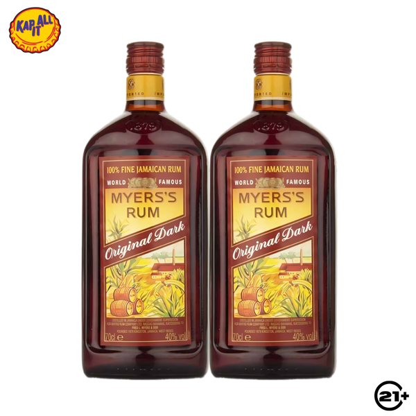 Twin Myers's Rum Original Dark 750ml - 2 Bottles