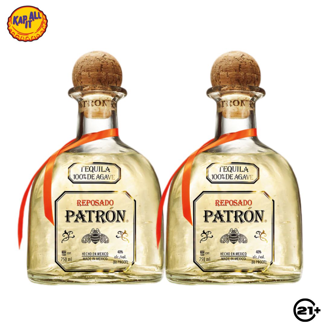 Twin Patron Reposado Tequila 750ml - 2 Bottles