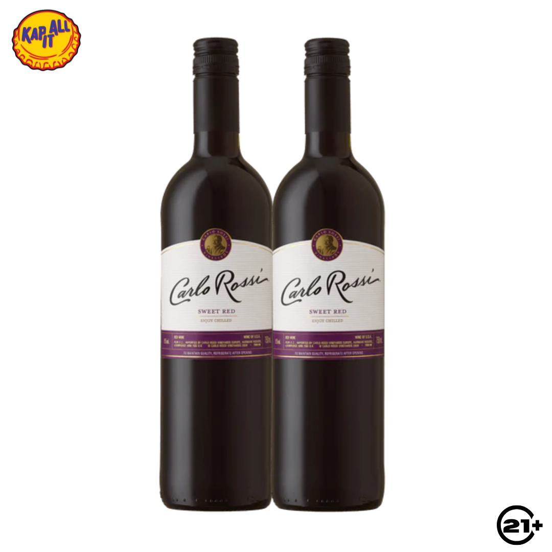 Paket Carlo Rossi Sweet Red 750ml - 2 Bottles