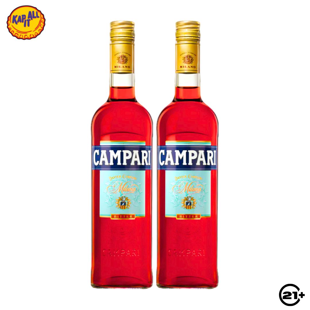 Paket Campari Bitter Aperitif Liqueur 700ml - 2 Bottles