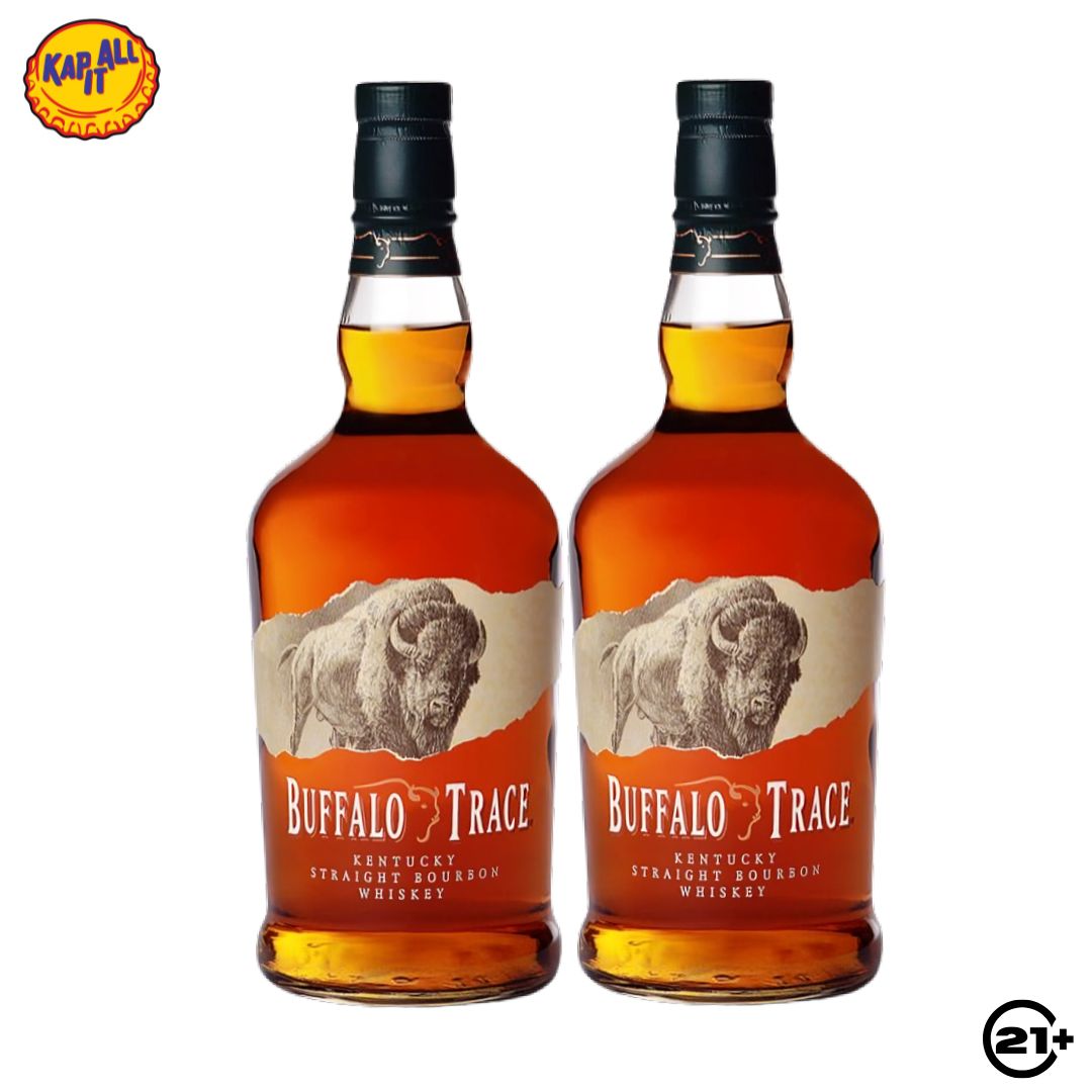 Paket Buffalo Trace Bourbon Whiskey 750ml - 2 Bottles