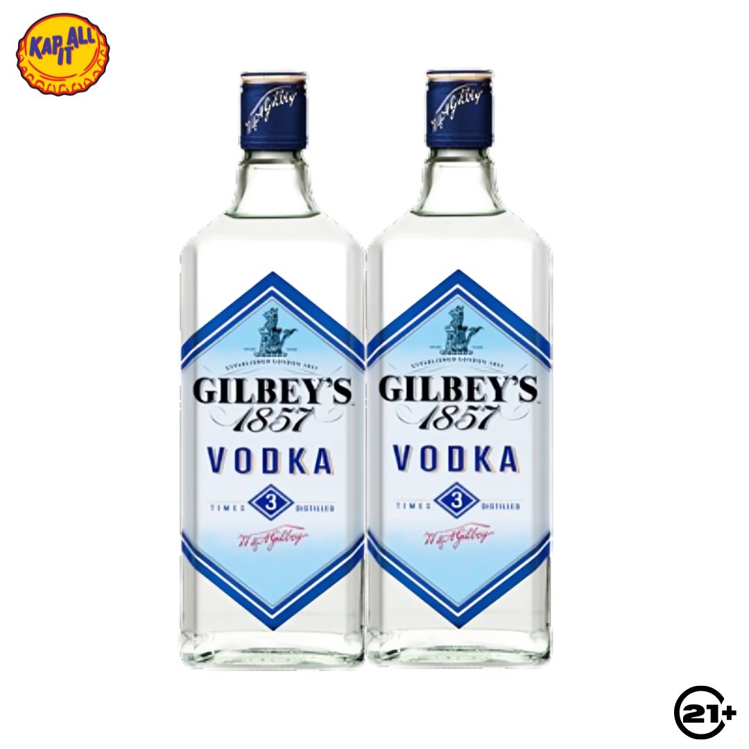Twin Gilbey's Vodka 700ml - 2 Bottles