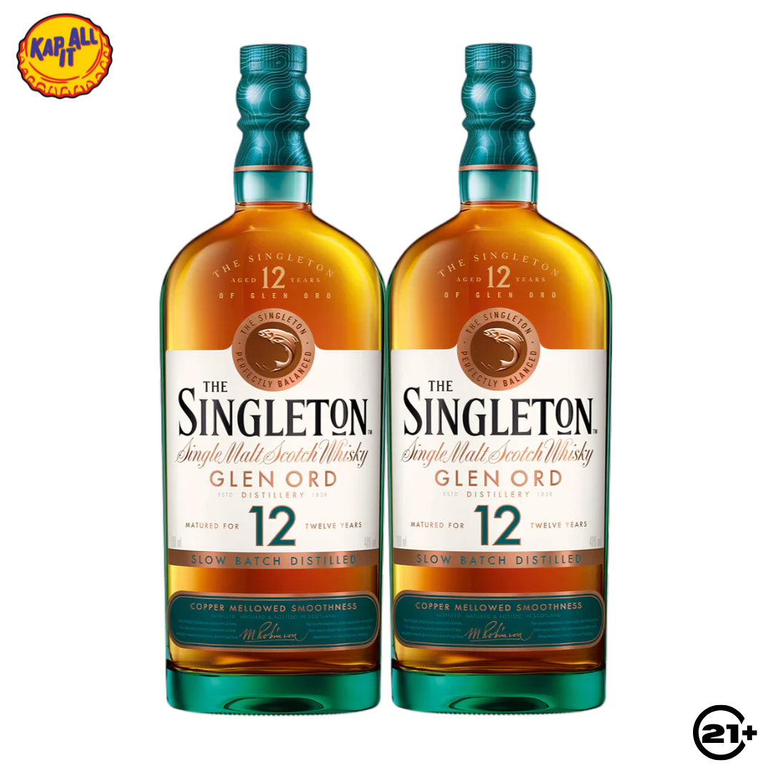 Twin The Singleton Glen Ord 12 YO Single Malt Scotch Whisky 700ml - 2 Bottles