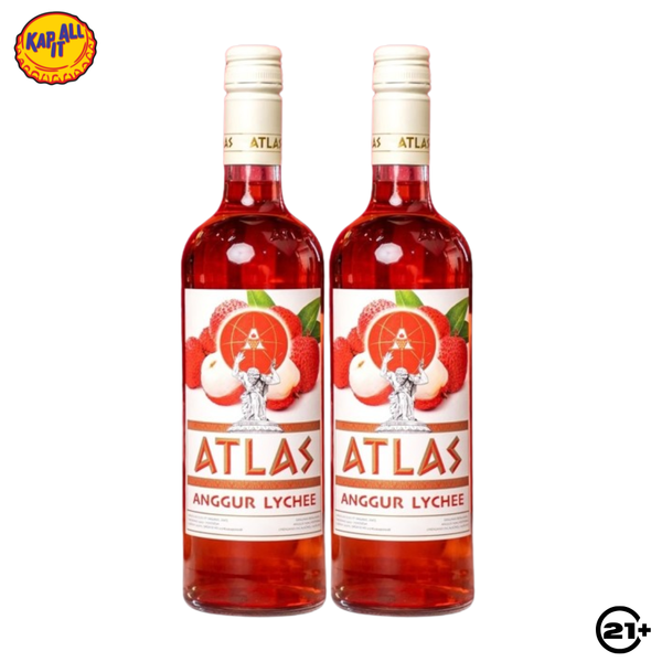 Twin Atlas Anggur Lychee 620ml - 2 Bottles