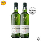 Twin Glenfiddich 12 YO Single Malt Scotch Whisky 700ml - 2 Bottles