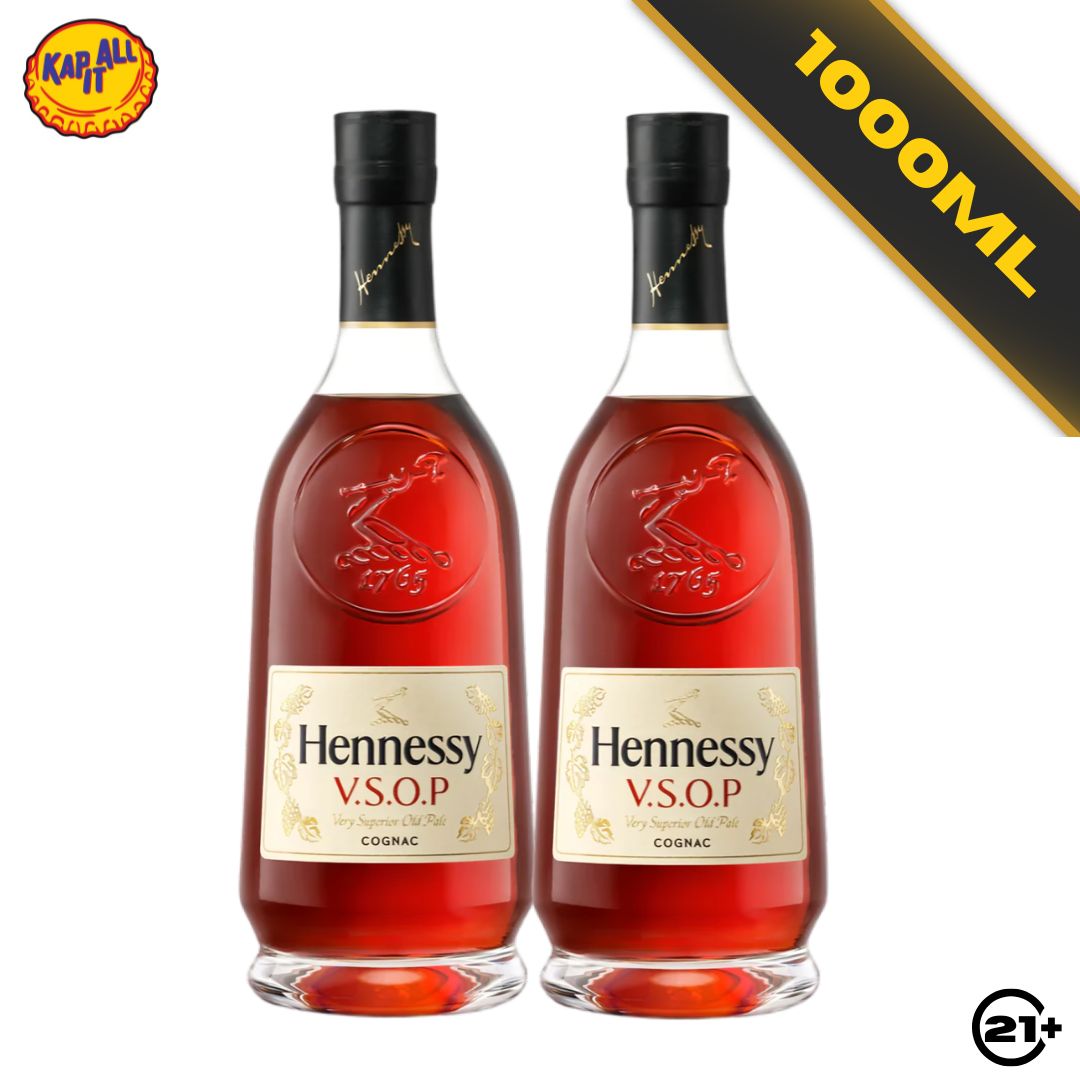Twin Hennessy VSOP 1L - 2 Bottles