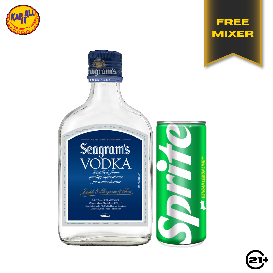 Bundles Seagrams Vodka 200ml + Sprite Can 330ml