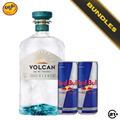 Bundles Volcan De Mi Tierra Blanco Tequila 700ml + Red Bull Energy Drink 250ml