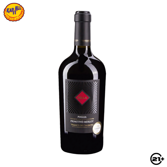 WINE VIGNETI DEL SALENTO ZOLLA PRIMITIVO MERLOT 750ml