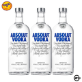 Triple Absolut Vodka Original 750ml - 3 Bottles