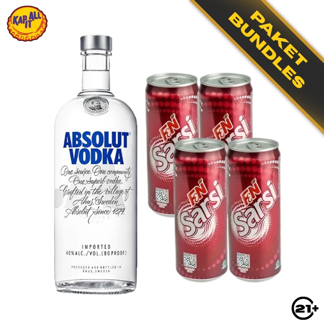Absolut Sarsi Serve - Absolut Vodka Original 700ml + F&N Sarsi Sarsaparilla 325ml