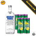 Bundles Absolut Vodka Original 750ml + Green Sands Grape Lemon Can 250ml