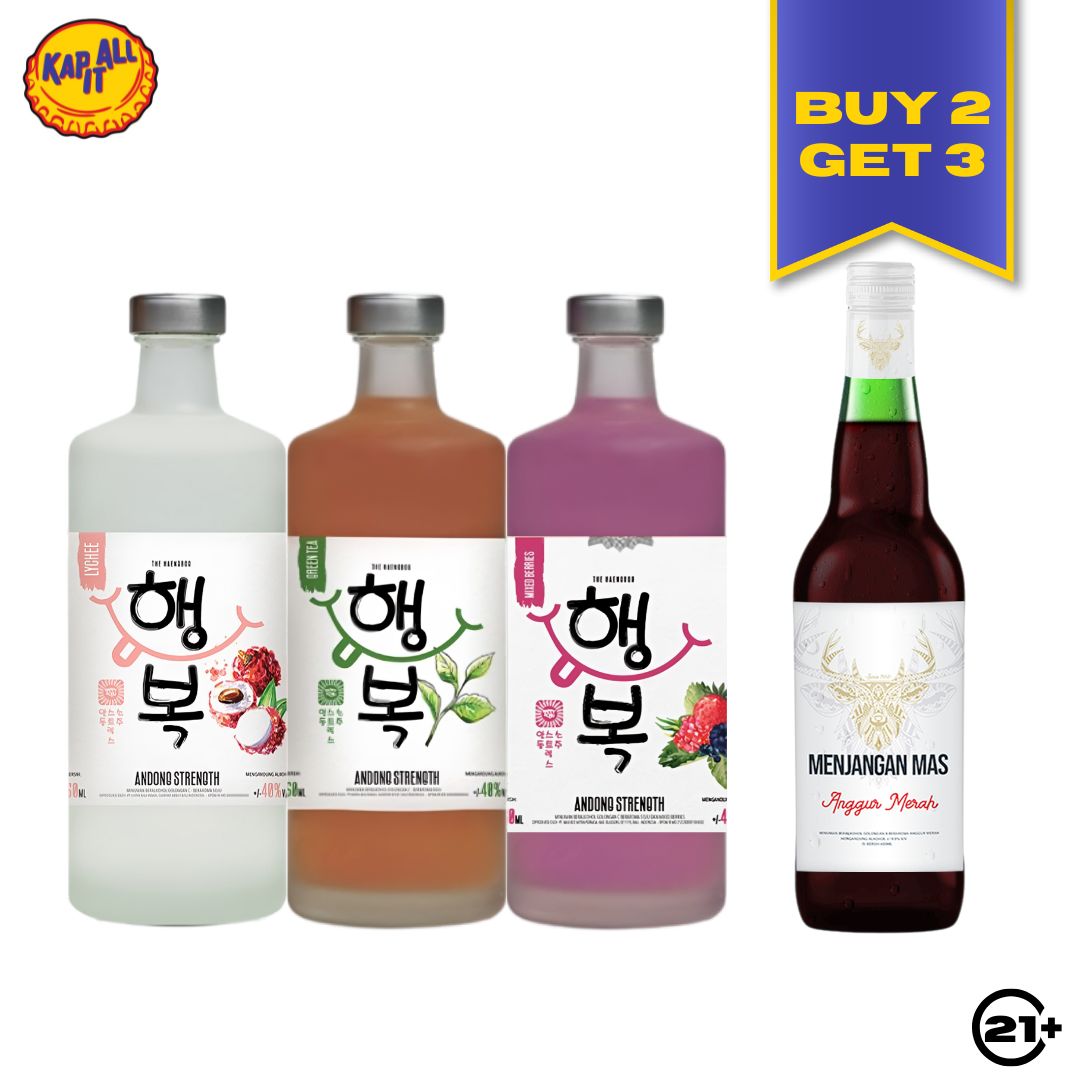 BUY 2  ANDONG STRENGTH FLAVOUR 750ml FREE 1 ANGGUR MENJANGAN MERAH 600ml