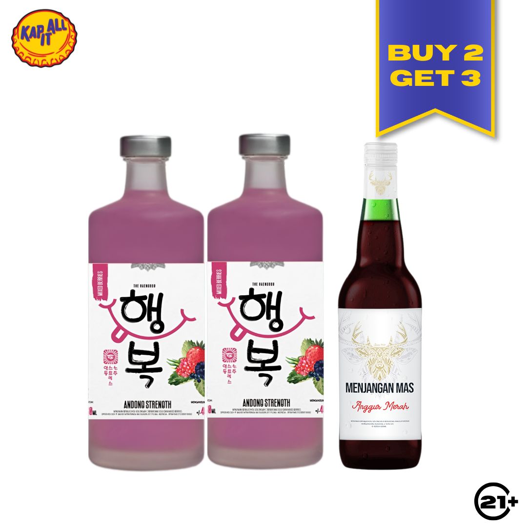 BUY 2  ANDONG STRENGTH FLAVOUR 750ml FREE 1 ANGGUR MENJANGAN MERAH 600ml