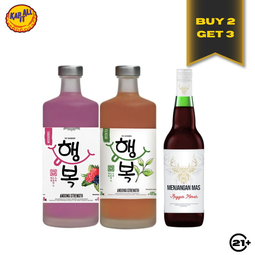 BUY 2  ANDONG STRENGTH FLAVOUR 750ml FREE 1 ANGGUR MENJANGAN MERAH 600ml