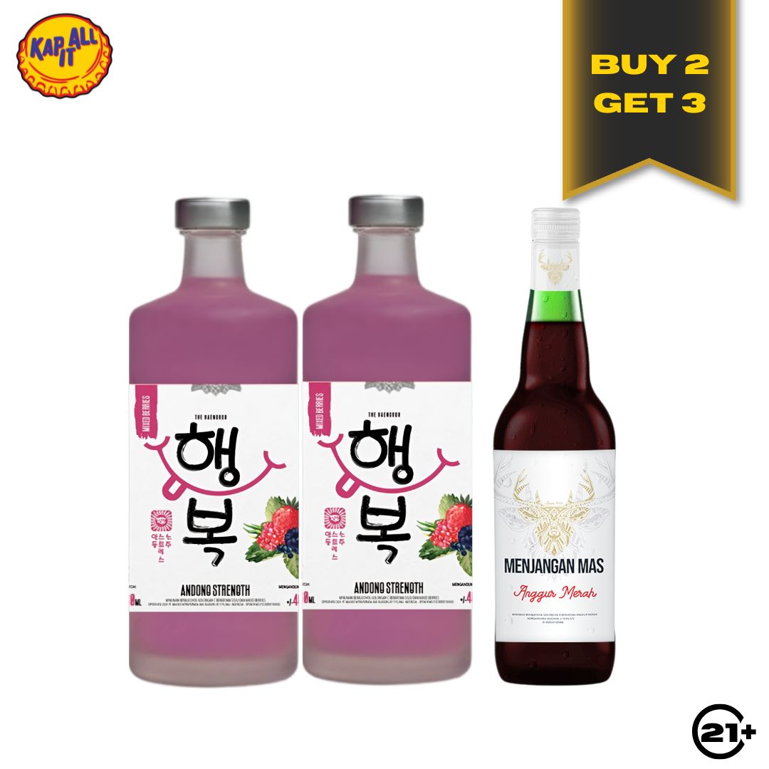 BUY 2  ANDONG STRENGTH FLAVOUR 750ml FREE 1 ANGGUR MENJANGAN MERAH 600ml