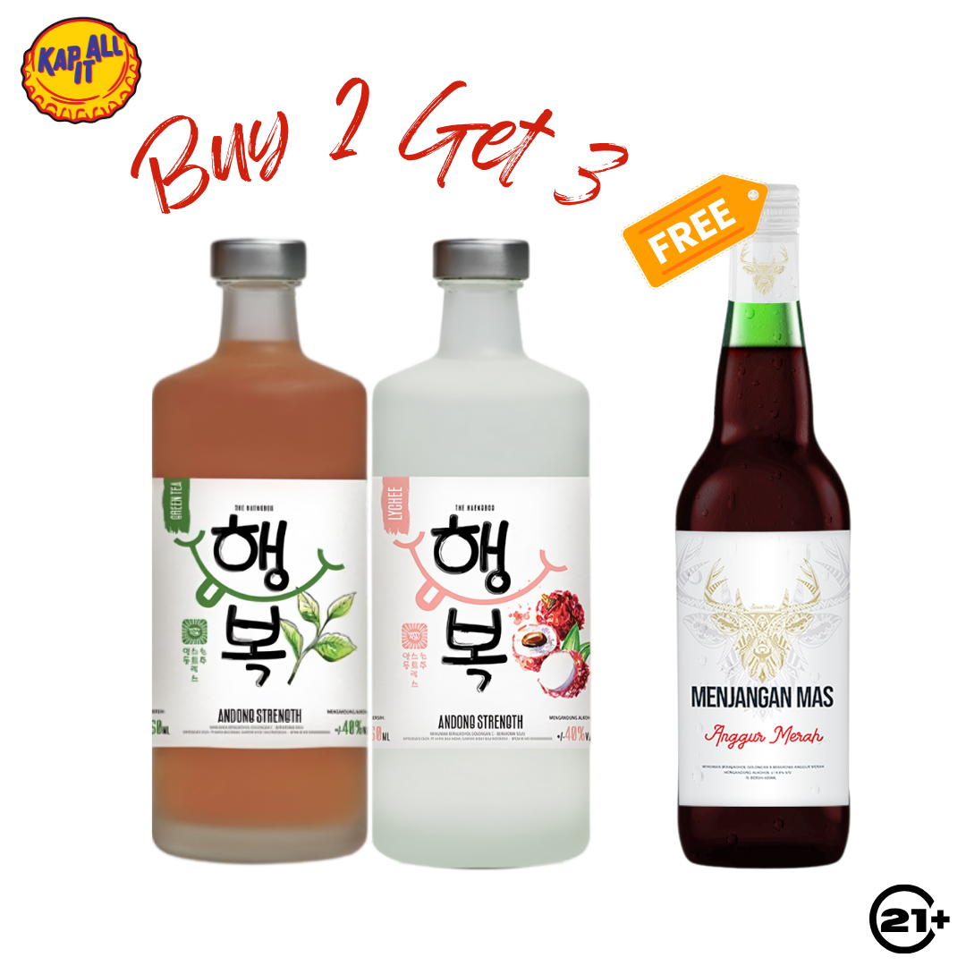 BUY 2  ANDONG STRENGTH FLAVOUR 750ml FREE 1 ANGGUR MENJANGAN MERAH 600ml