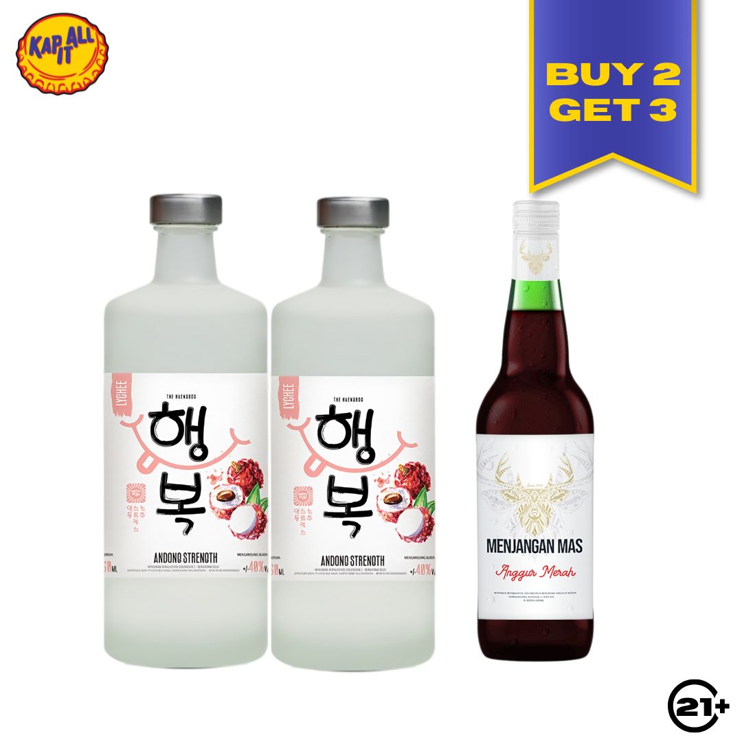 BUY 2  ANDONG STRENGTH FLAVOUR 750ml FREE 1 ANGGUR MENJANGAN MERAH 600ml