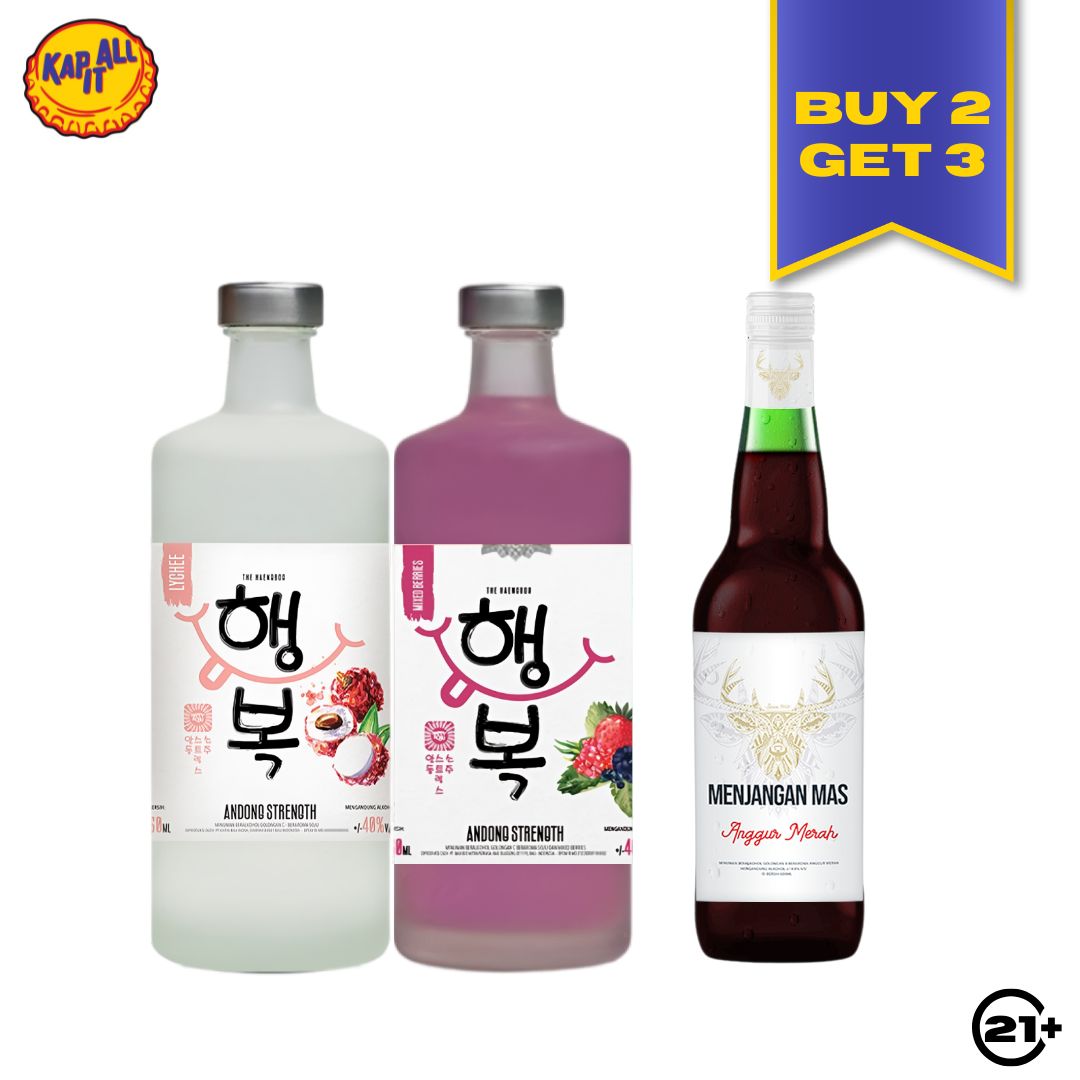 BUY 2  ANDONG STRENGTH FLAVOUR 750ml FREE 1 ANGGUR MENJANGAN MERAH 600ml
