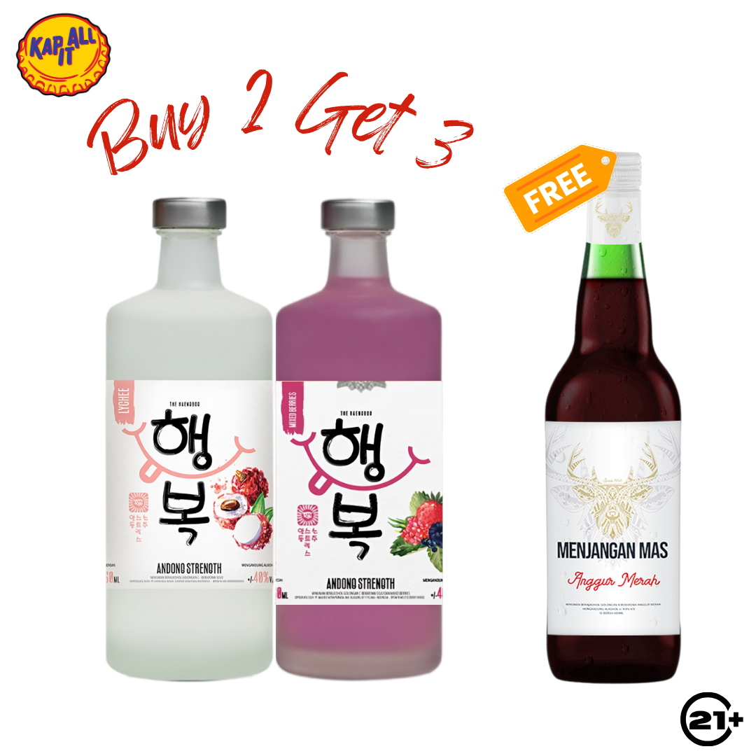BUY 2  ANDONG STRENGTH FLAVOUR 750ml FREE 1 ANGGUR MENJANGAN MERAH 600ml