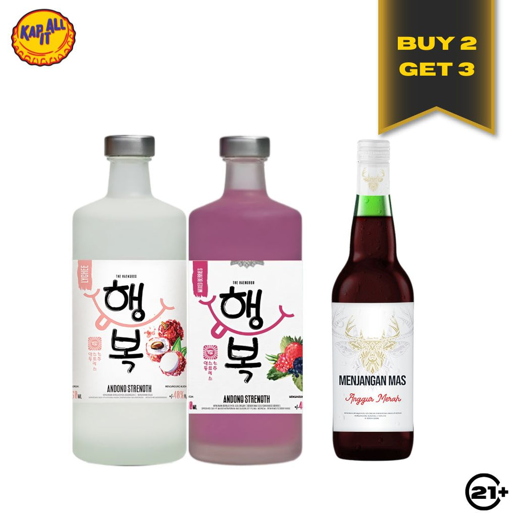 BUY 2  ANDONG STRENGTH FLAVOUR 750ml FREE 1 ANGGUR MENJANGAN MERAH 600ml