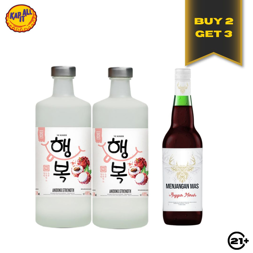 BUY 2  ANDONG STRENGTH FLAVOUR 750ml FREE 1 ANGGUR MENJANGAN MERAH 600ml