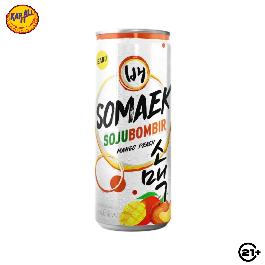 Bae Somaek Soju Bombir Mango Peach Can 320ml