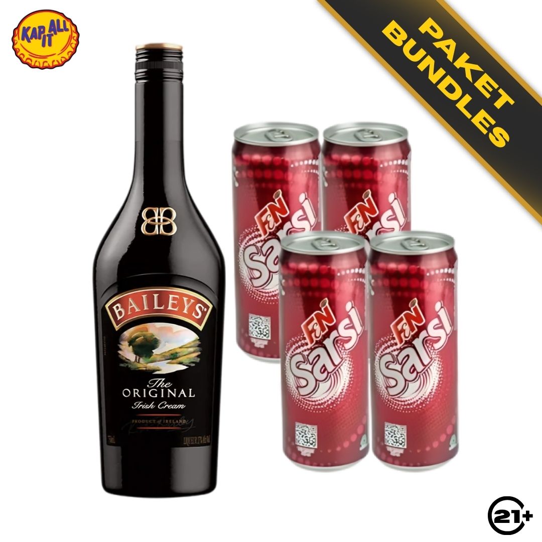 Creamy Sarsi Float - Baileys The Original Irish Cream Liqueur 700ml + F&N Sarsi Sarsaparilla Can 325ml