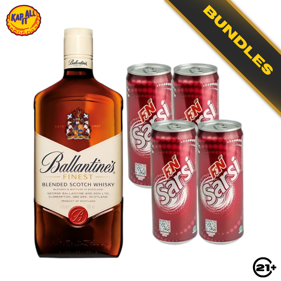 Scotch Sarsi Highball - Ballantine's Finest Blended Scotch Whisky 700ml + F&N Sarsi Sarsaparilla 325ml