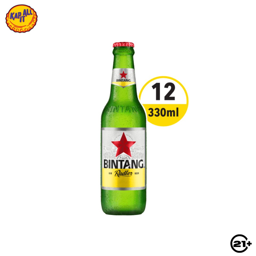 Bundles Bintang Radler Lemon Beer Pint 330ml - 12 Bottles
