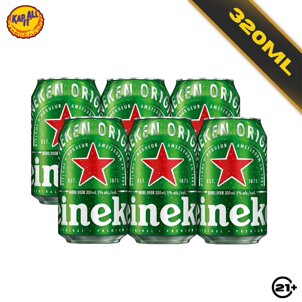 Bundles Heineken Original Beer Can 320ml - 6 Cans