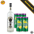 Bundles Beluga Vodka Noble 700ml + 4 Green Sands Grape Lemon Can 250ml