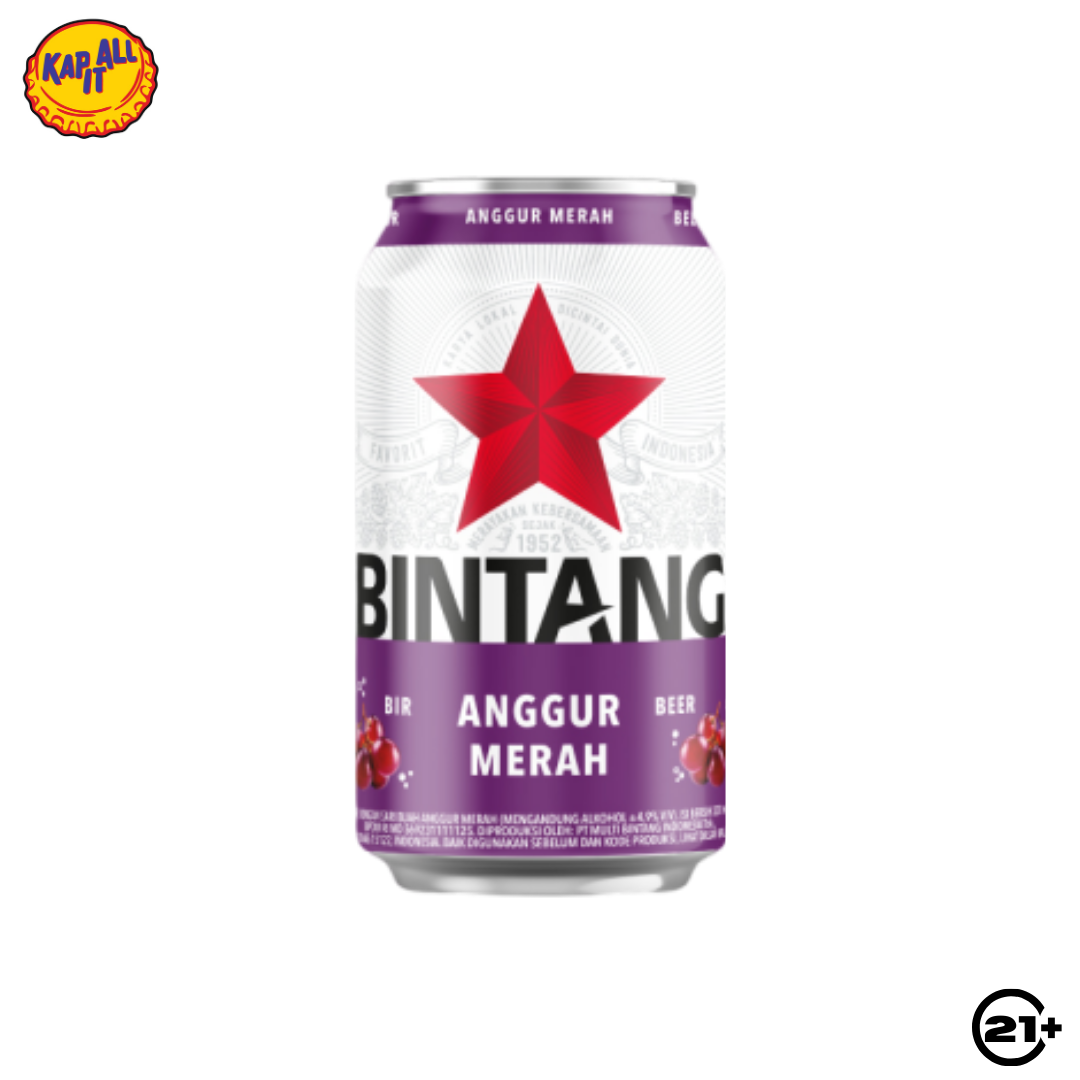 Bintang Anggur Merah Can 320ml