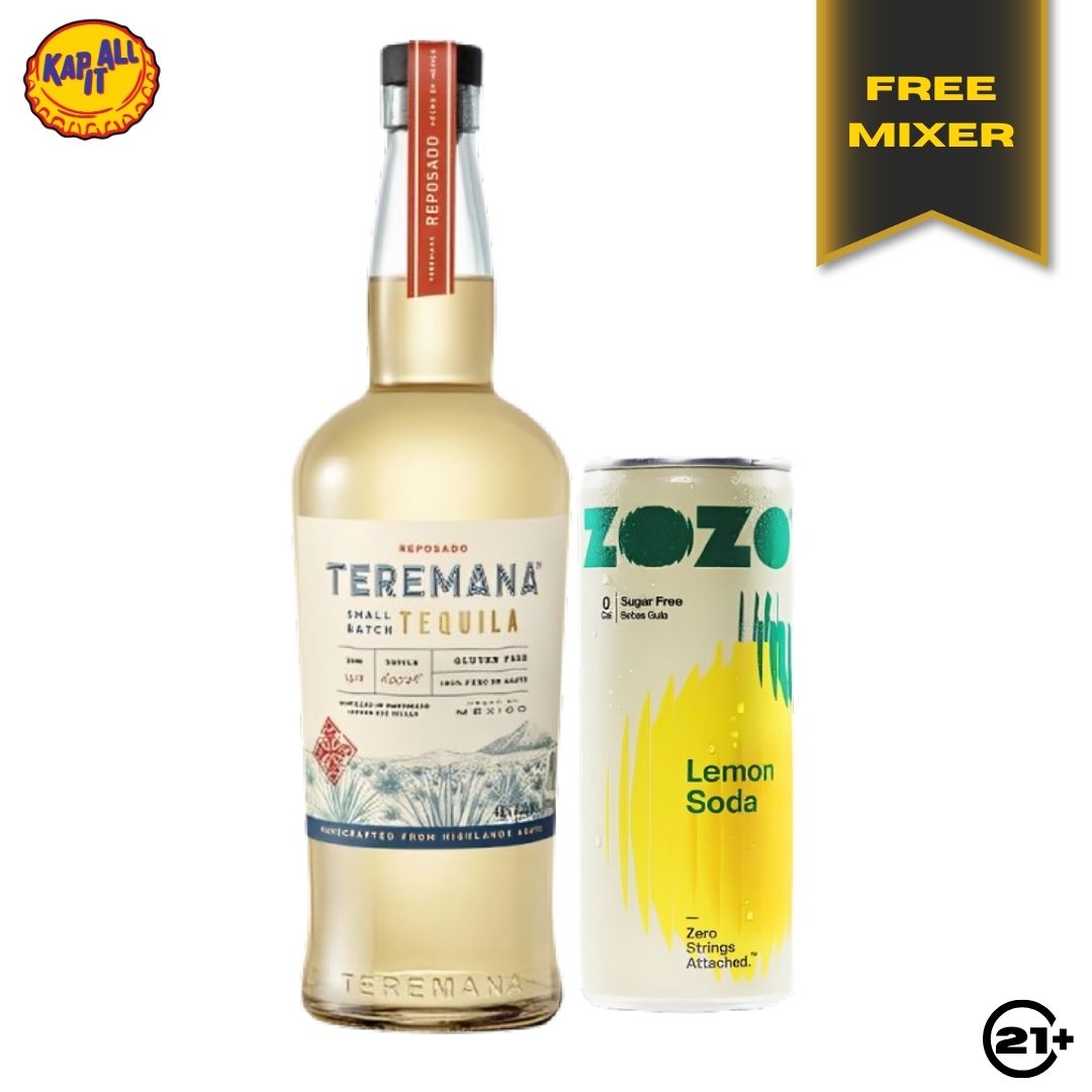 Bundles Teremana Reposado Tequila 700ml + Zozo Lemon Soda 250ml