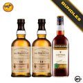 Bundles 2 The Balvenie 14 YO Caribbean Cask Whisky 700ml + Emperador Coffee Brandy Liqueur 750ml
