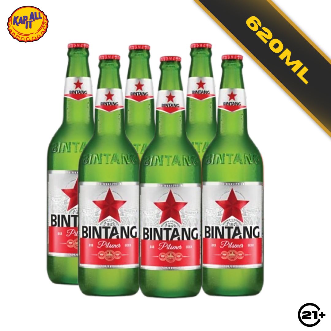 Bundles Bintang Pilsener Beer Bremer 620ml - 6 Bottles
