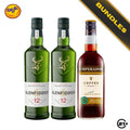 Bundles 2 Glenfiddich 12 YO Single Malt Scotch Whisky  700ml + Emperador Coffee Brandy Liqueur 750ml