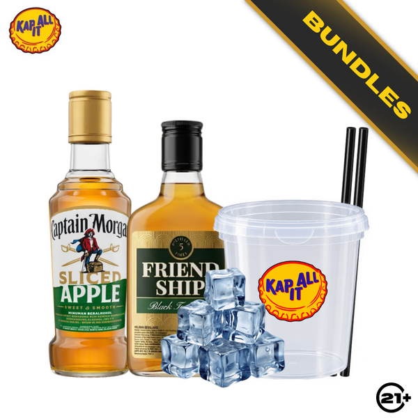 Bundles Jos Jis - Captain Morgan Sliced Apple 200ml + Friendship Black Tea Vodka 180ml